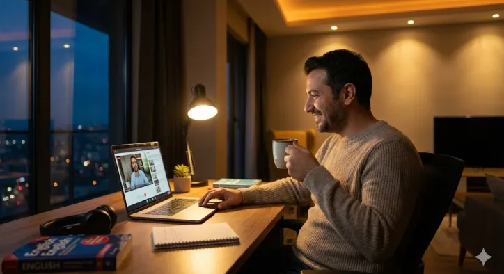 Çalışanlar İçin Akşam Online İngilizce Kursu: Mesai Bitti, Gelişim Başlasın